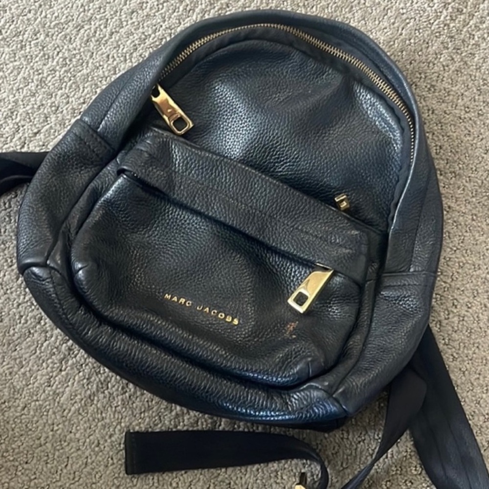 Marc Jacobs Black Leather Backpack - image 2